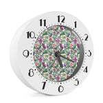 Tropical Cattleya Pattern Print Alarm Clock