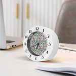 Tropical Cattleya Pattern Print Alarm Clock