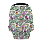 Tropical Cattleya Pattern Print Baby Seat Cover