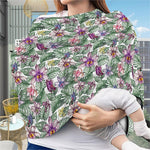 Tropical Cattleya Pattern Print Baby Seat Cover