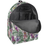 Tropical Cattleya Pattern Print Backpack