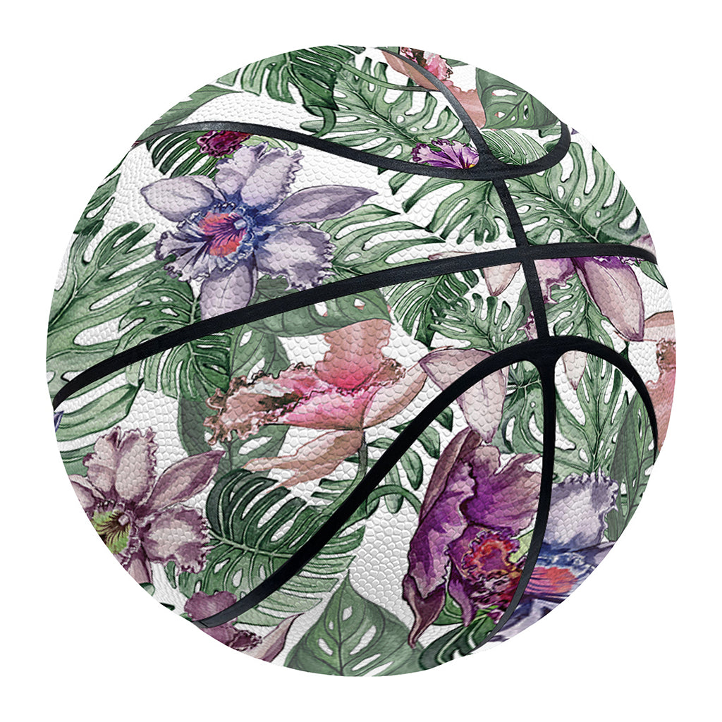 Tropical Cattleya Pattern Print Basketball
