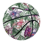 Tropical Cattleya Pattern Print Basketball