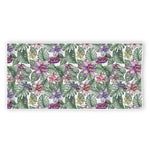 Tropical Cattleya Pattern Print Beach Towel