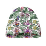 Tropical Cattleya Pattern Print Beanie