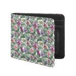Tropical Cattleya Pattern Print Bifold Wallet