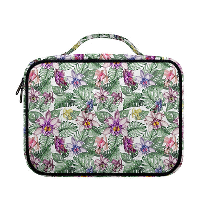 Tropical Cattleya Pattern Print Briefcase Bible Bag