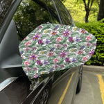 Tropical Cattleya Pattern Print Car Side Mirror Covers