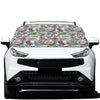 Tropical Cattleya Pattern Print Car Windshield Snow Cover