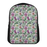 Tropical Cattleya Pattern Print Casual Backpack