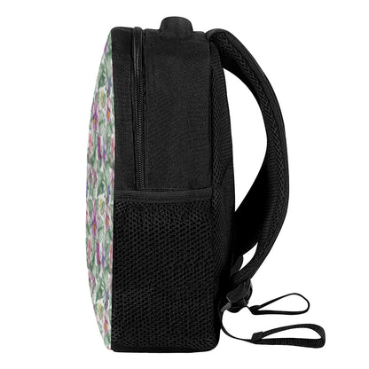 Tropical Cattleya Pattern Print Casual Backpack