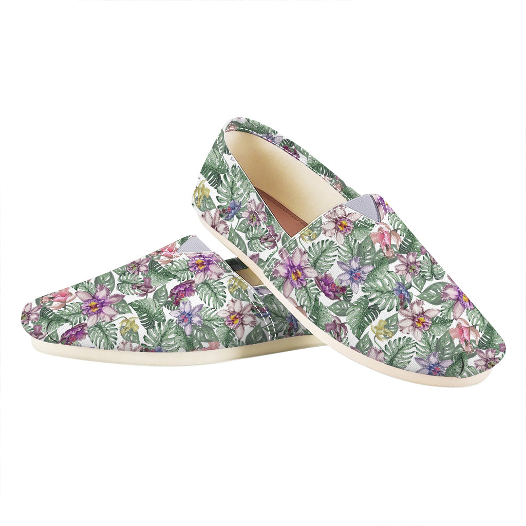 Tropical Cattleya Pattern Print Casual Shoes