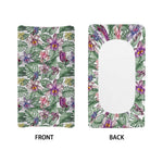 Tropical Cattleya Pattern Print Changing Pad Cover