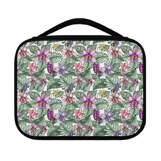 Tropical Cattleya Pattern Print Classic Bible Case