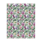 Tropical Cattleya Pattern Print Curtain