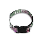 Tropical Cattleya Pattern Print Dog Collar