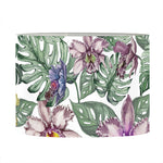 Tropical Cattleya Pattern Print Drum Lamp Shade