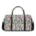Tropical Cattleya Pattern Print Duffle Bag