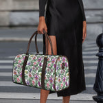 Tropical Cattleya Pattern Print Duffle Bag