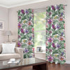 Tropical Cattleya Pattern Print Grommet Curtains