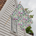 Tropical Cattleya Pattern Print House Flag