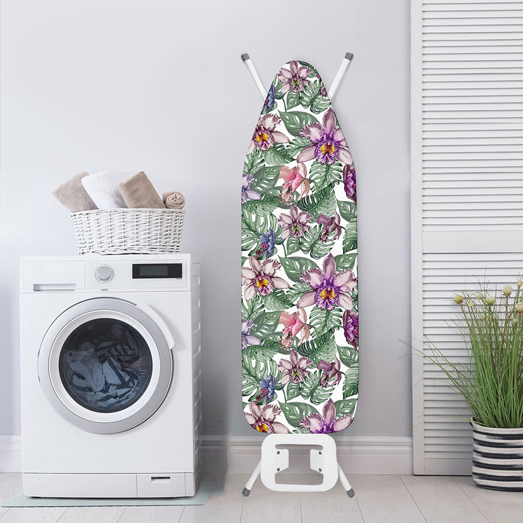 Tropical Cattleya Pattern Print Ironing Board Cover