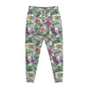 Tropical Cattleya Pattern Print Jogger Pants