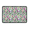 Tropical Cattleya Pattern Print Kitchen Mat