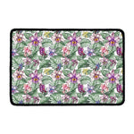 Tropical Cattleya Pattern Print Kitchen Mat