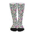 Tropical Cattleya Pattern Print Long Socks