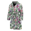 Tropical Cattleya Pattern Print Men's Bathrobe