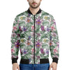 Tropical Cattleya Pattern Print Men's Bomber Jacket