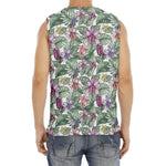 Tropical Cattleya Pattern Print Men's Fitness Tank Top