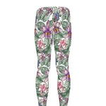 Tropical Cattleya Pattern Print Men's leggings