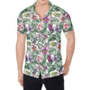 Tropical Cattleya Pattern Print Men's Shirt