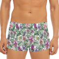 Tropical Cattleya Pattern Print Men's Short Boxer Briefs