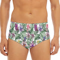 Tropical Cattleya Pattern Print Men's Triangle Swim Briefs