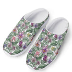 Tropical Cattleya Pattern Print Mesh Casual Shoes