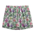 Tropical Cattleya Pattern Print Mesh Shorts