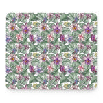 Tropical Cattleya Pattern Print Mouse Pad