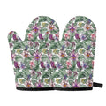 Tropical Cattleya Pattern Print Oven Mitts
