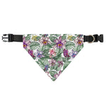 Tropical Cattleya Pattern Print Over The Collar Dog Bandana