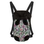 Tropical Cattleya Pattern Print Pet Carrier Backpack