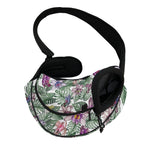 Tropical Cattleya Pattern Print Pet Sling Carrier