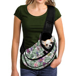 Tropical Cattleya Pattern Print Pet Sling Carrier