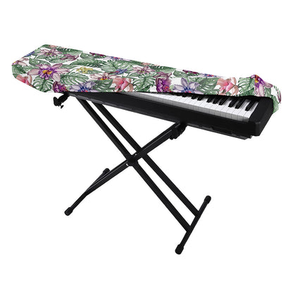 Tropical Cattleya Pattern Print Piano Keyboard Cover