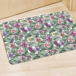 Tropical Cattleya Pattern Print Polyester Doormat
