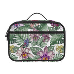 Tropical Cattleya Pattern Print Portable Lunch Bag