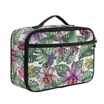 Tropical Cattleya Pattern Print Portable Lunch Bag