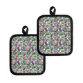 Tropical Cattleya Pattern Print Pot Holders